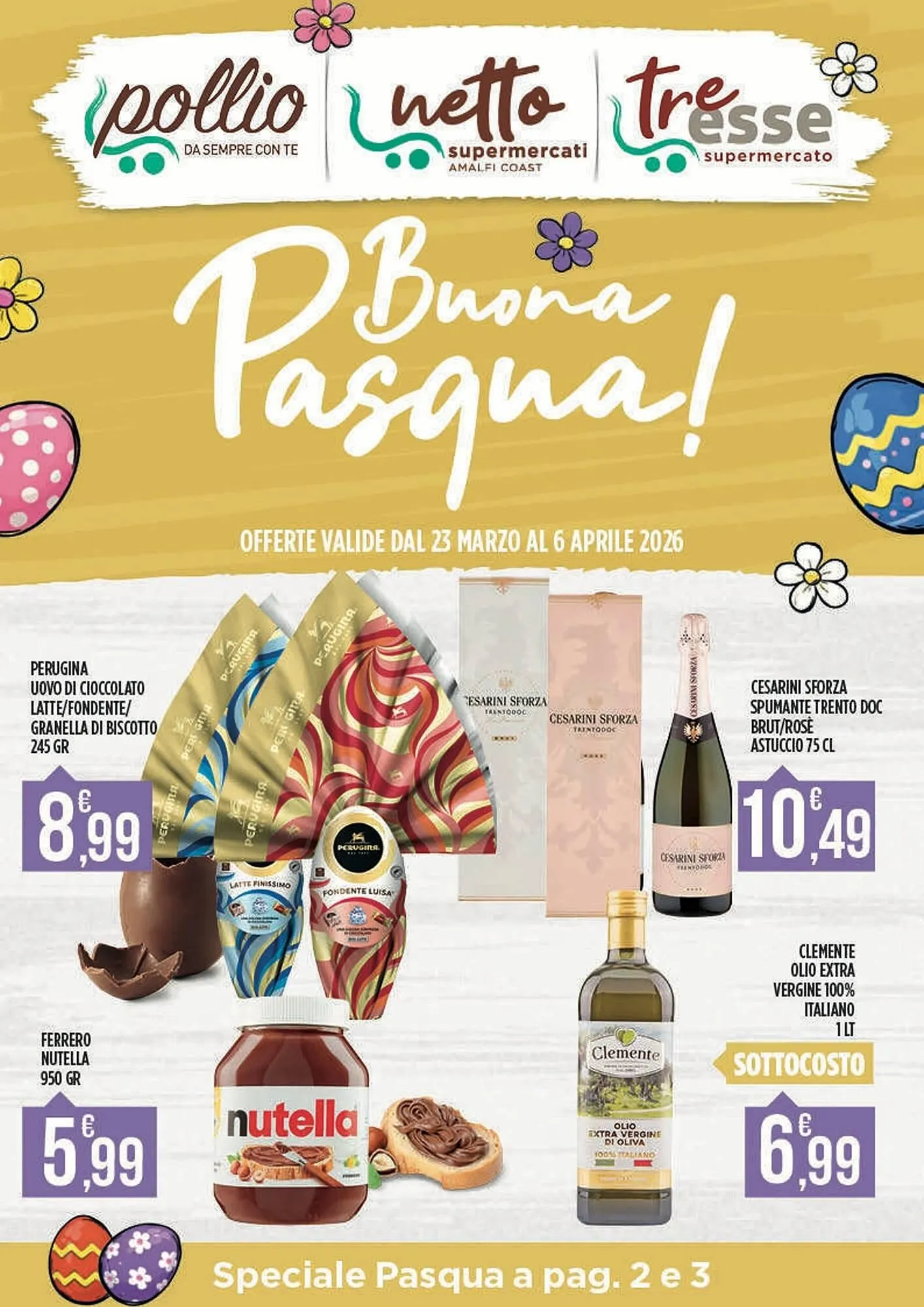 Volantino Supermercato Pollio da 23 marzo a 6 aprile di 2026 - Pagina del volantino 1