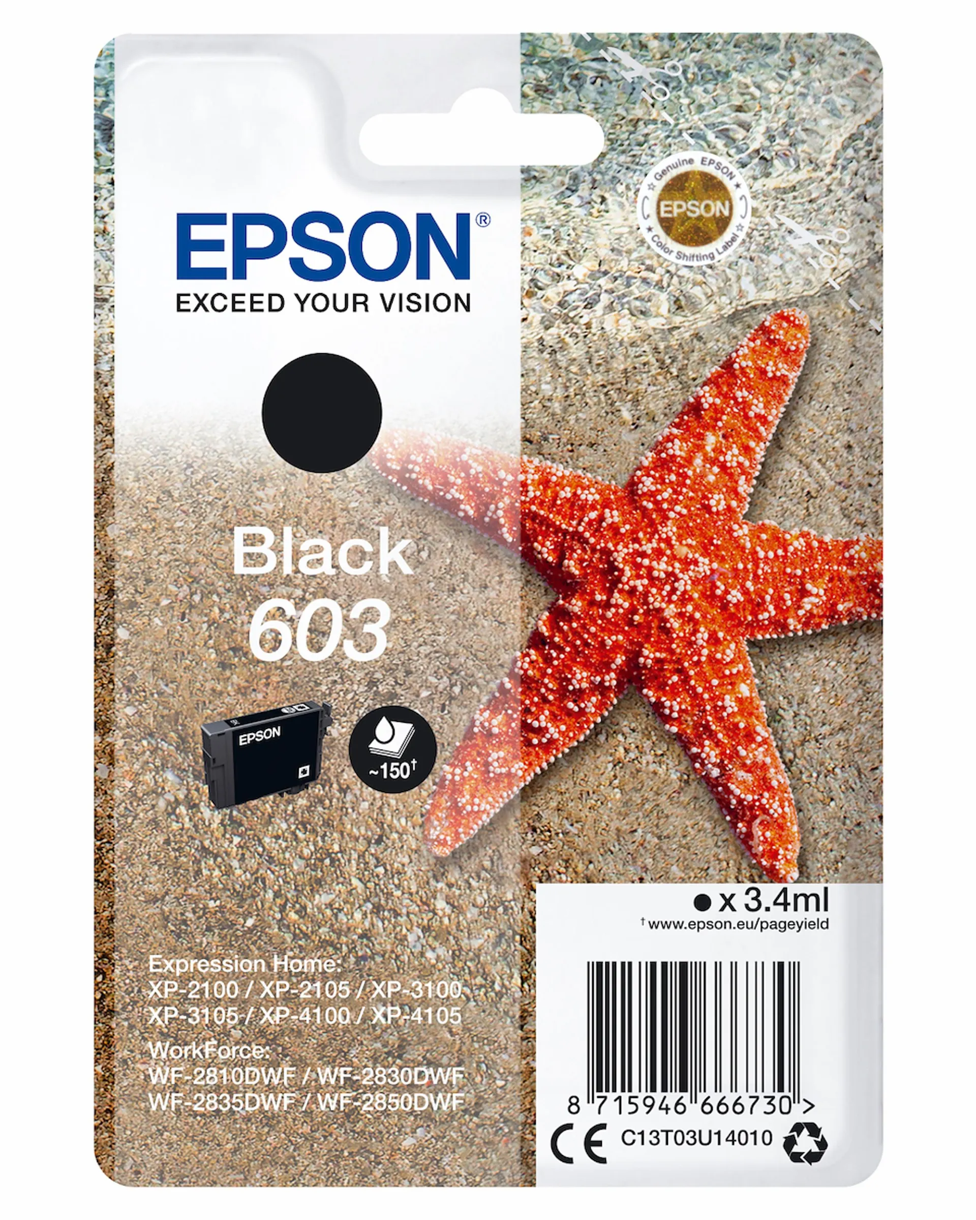 EPSON - 603 STELLA MARINA T03U STANDARD SINGLE NERO
