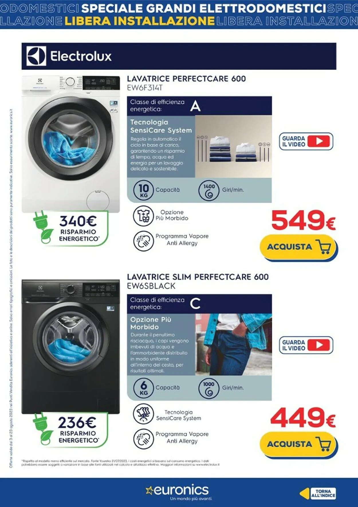 Euronics Volantino attuale da 3 agosto a 23 agosto di 2023 - Pagina del volantino 4