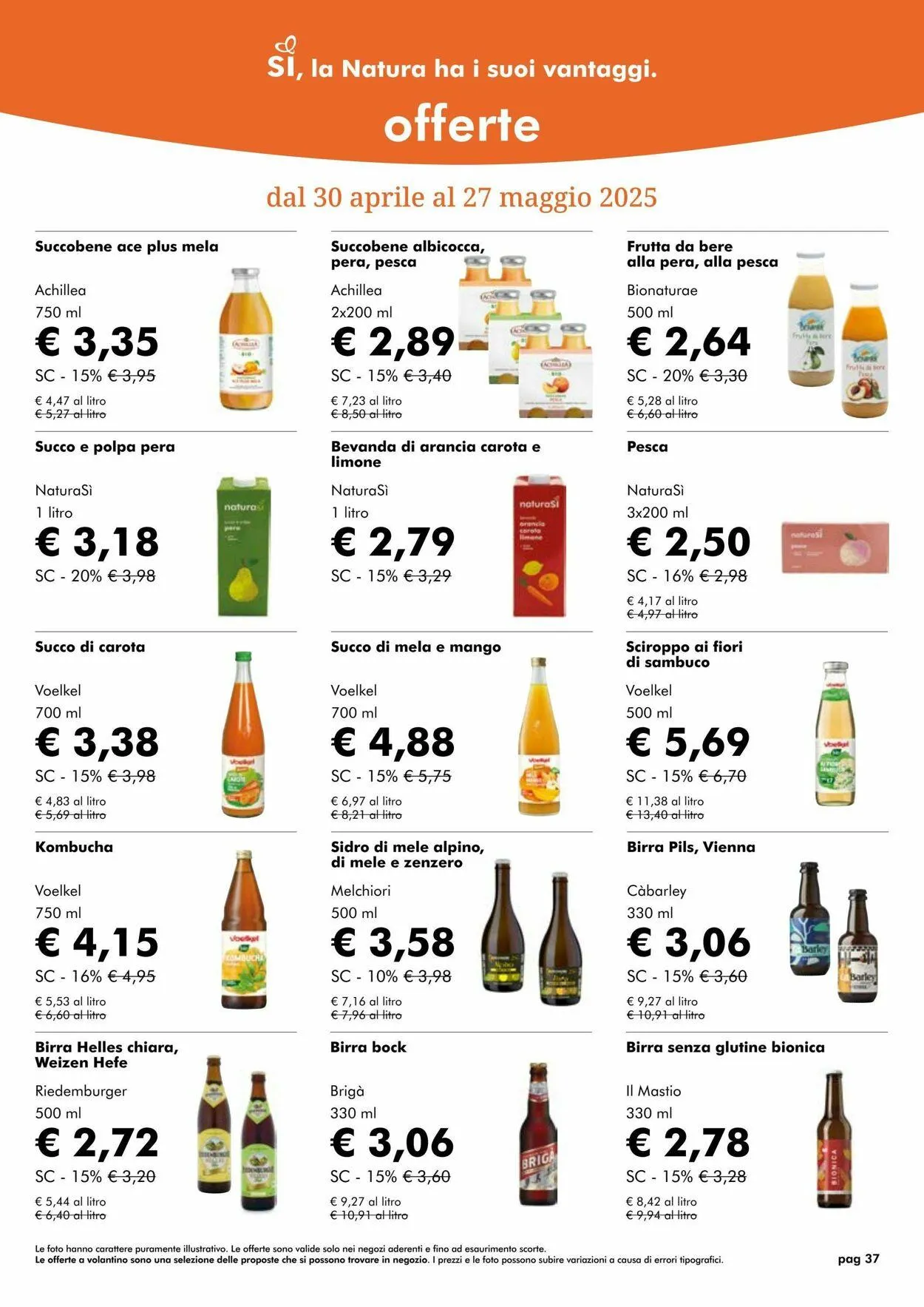 Natura Sì Volantino attuale da 27 maggio a 10 giugno di 2025 - Pagina del volantino 37