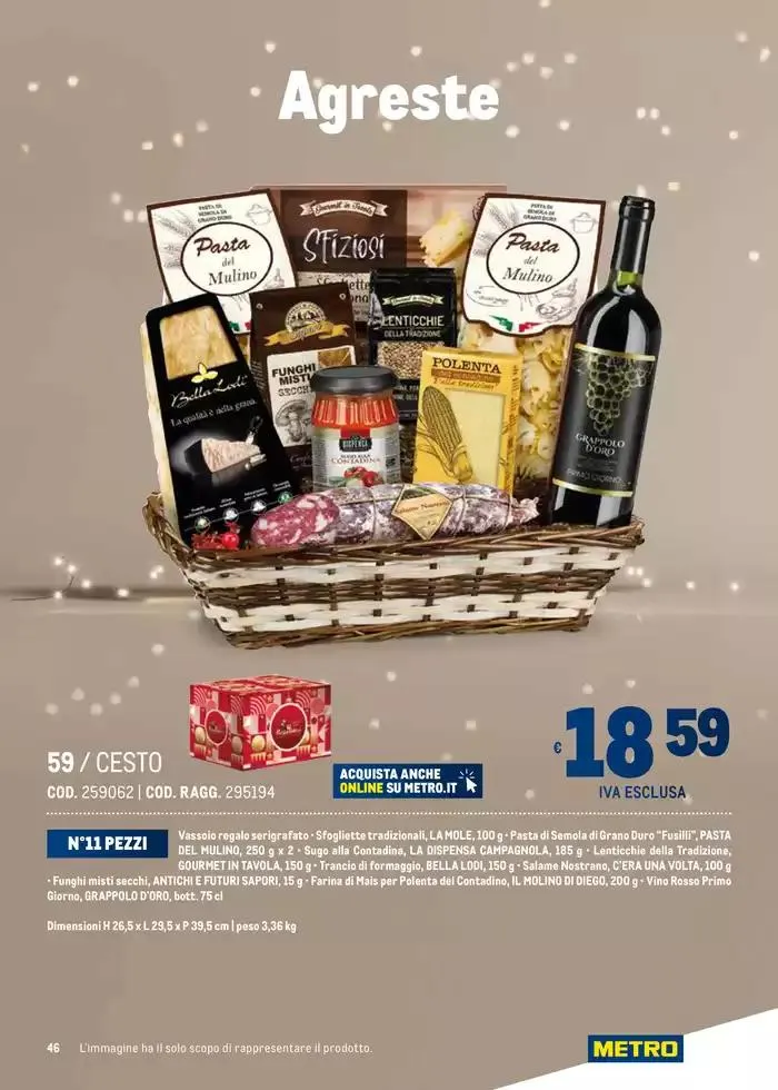 Cesti di Natale Ridotto da 4 novembre a 31 dicembre di 2024 - Pagina del volantino 46
