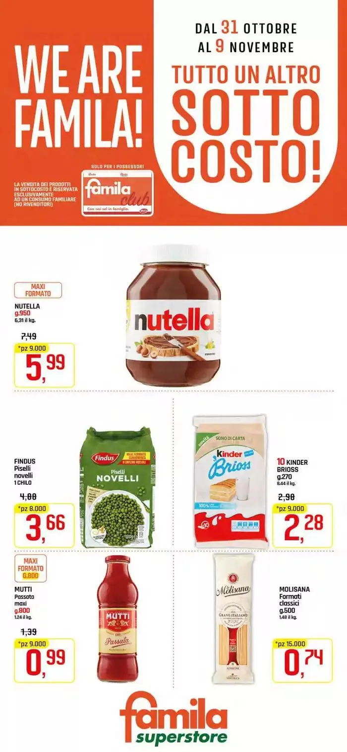 Sottocosto! da 31 ottobre a 9 novembre di 2024 - Pagina del volantino 1