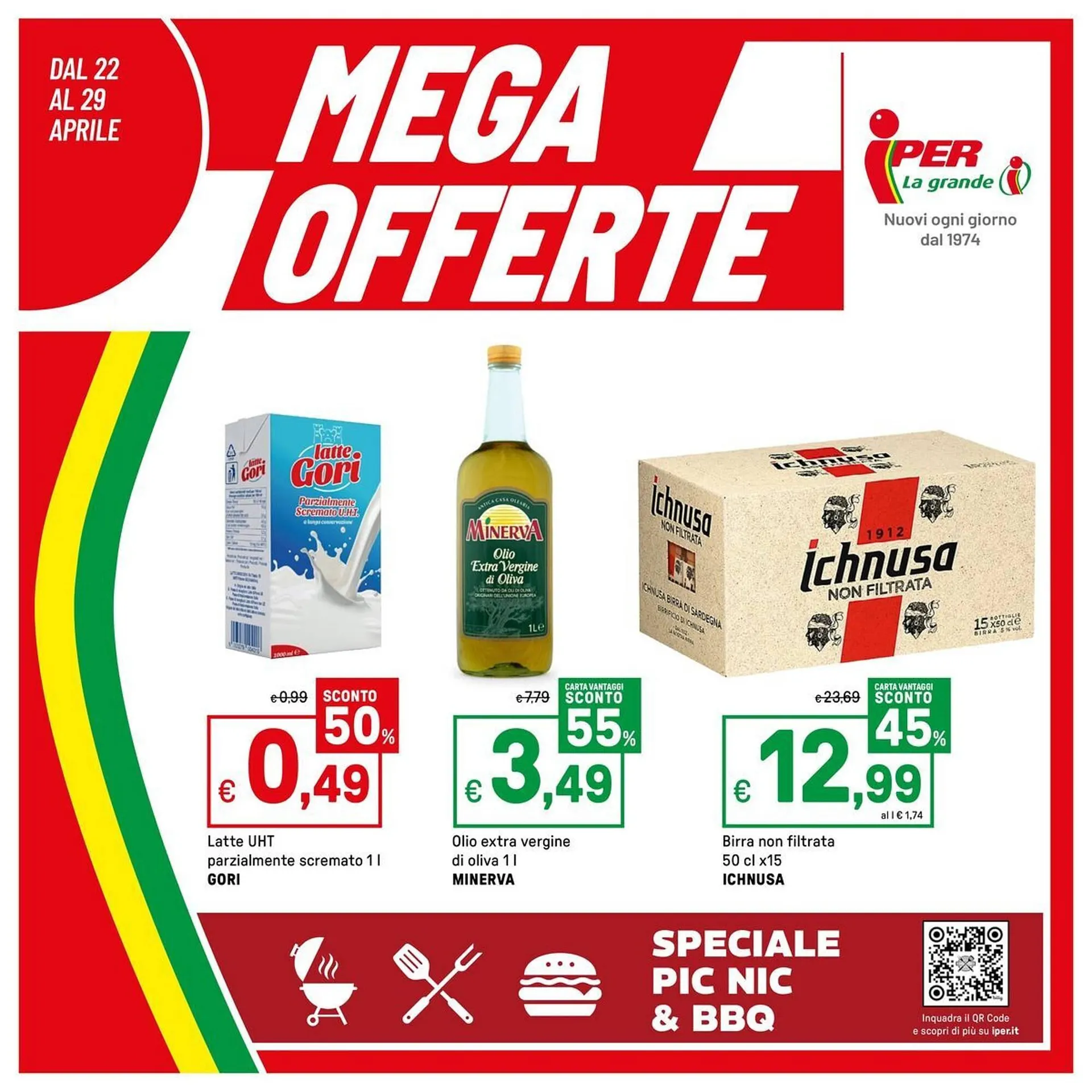 Volantino Iper La Grande da 22 aprile a 29 aprile di 2025 - Pagina del volantino 1