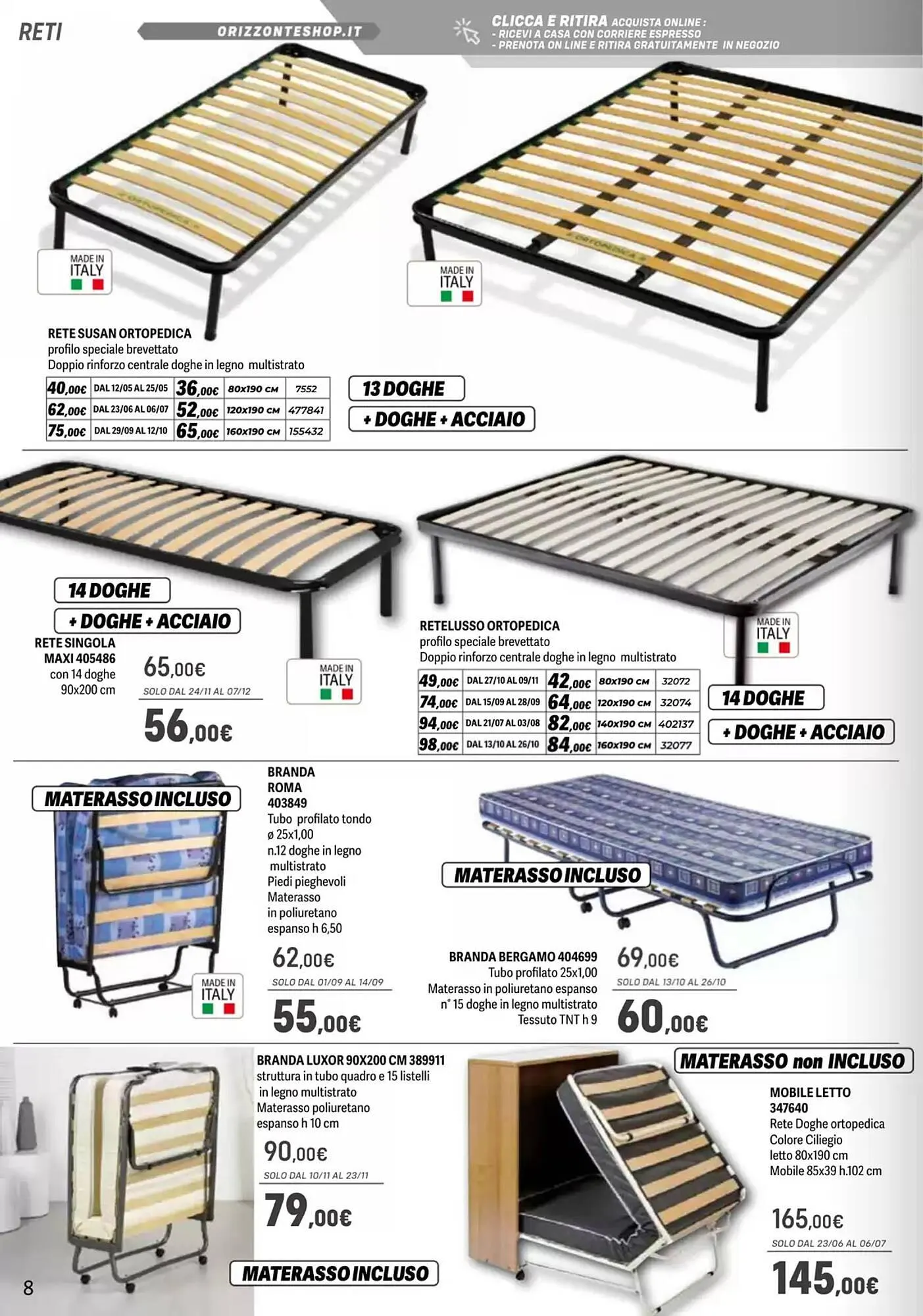 Volantino Orizzonte da 9 maggio a 7 dicembre di 2025 - Pagina del volantino 8