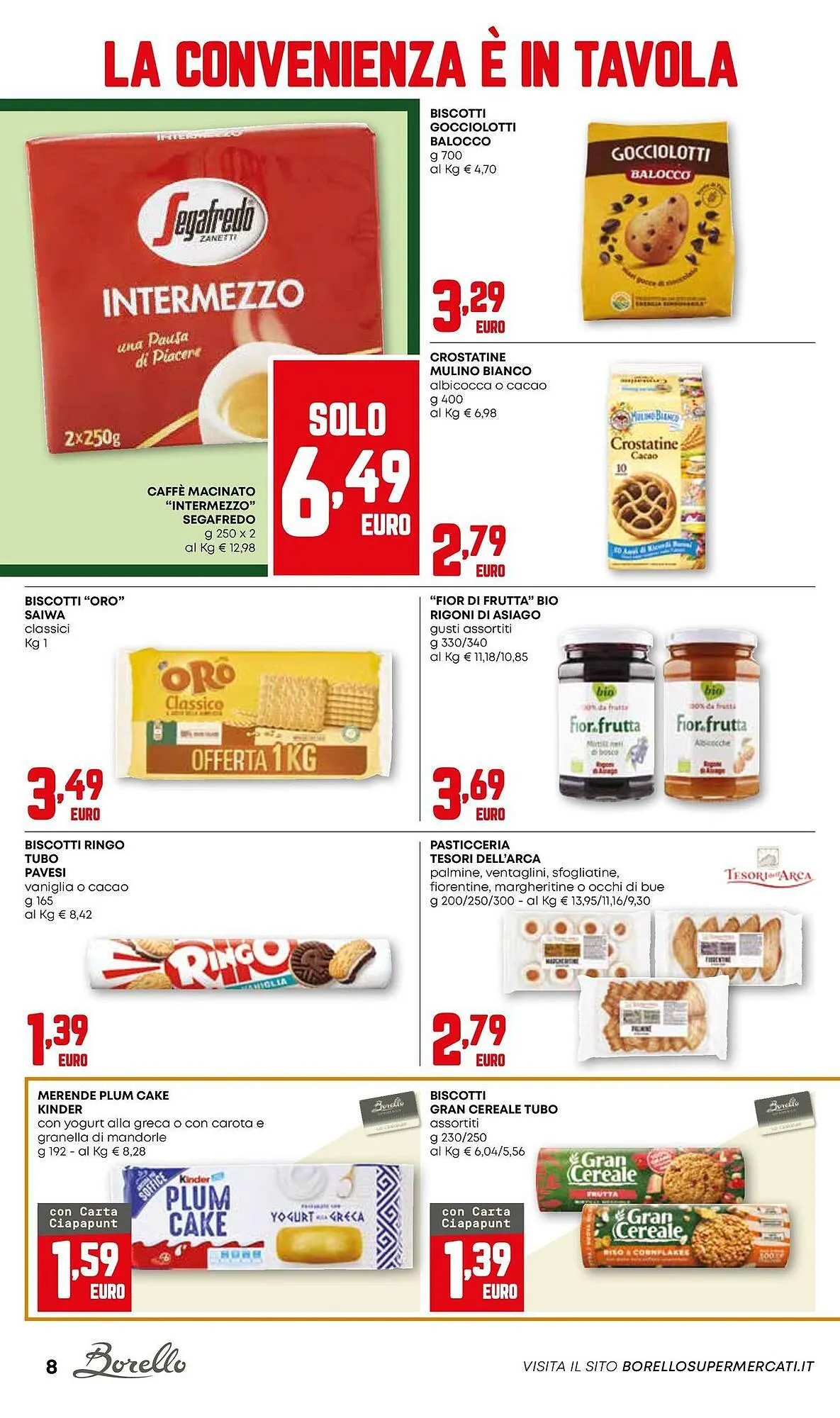 Volantino Borello Supermercati da 4 dicembre a 17 dicembre di 2025 - Pagina del volantino 8