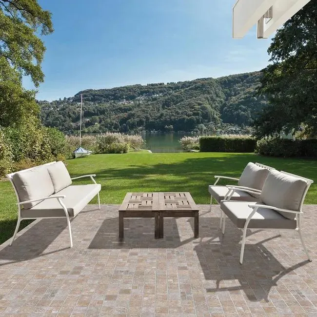 Piastrella da pavimento e rivestimento esterno Selciato in gres porcellanato opaco beige 31 x 31 cm Sp. 7 mm traffico medio forte (pei 3/5) R10