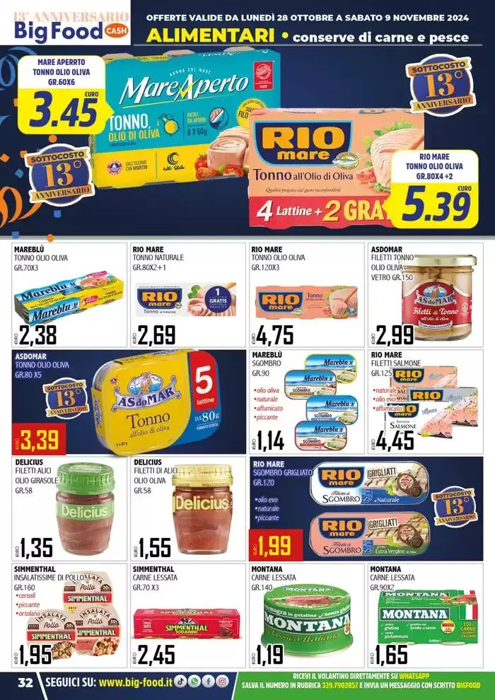 Festeggiamo il nostro 13 anniversario da 28 ottobre a 9 novembre di 2024 - Pagina del volantino 32