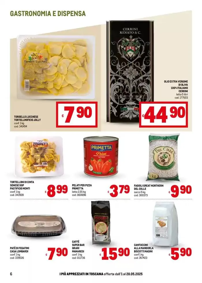 Sapori d'Italia -Toscana da 2 maggio a 28 maggio di 2025 - Pagina del volantino 6