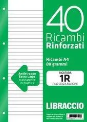 Ricambi rinforzati Libraccio 40 fogli. 1...