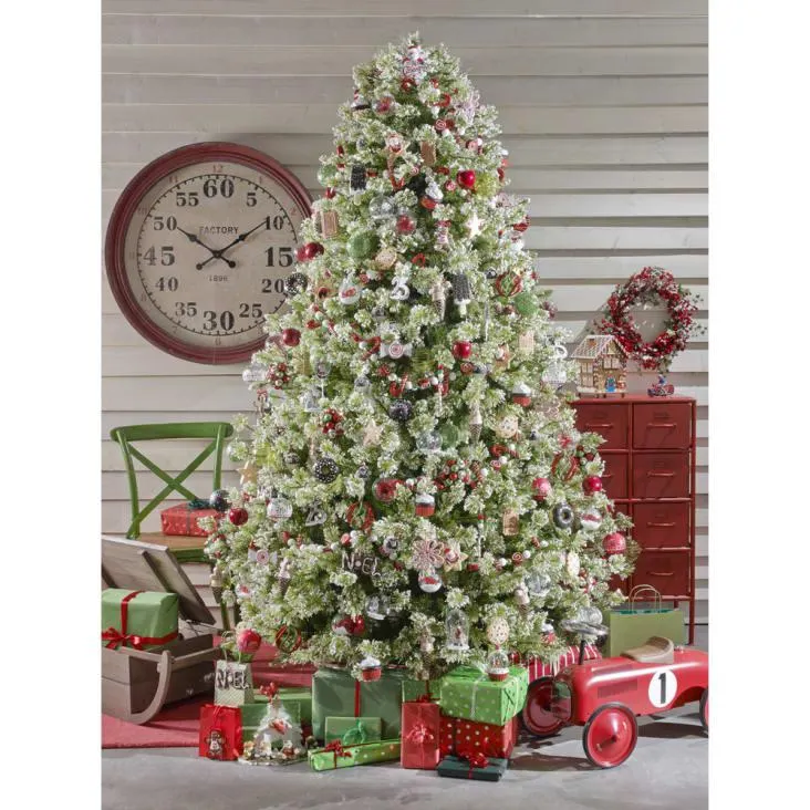 Ghirlanda di Natale dolciumi rosso e verde, 152 cm