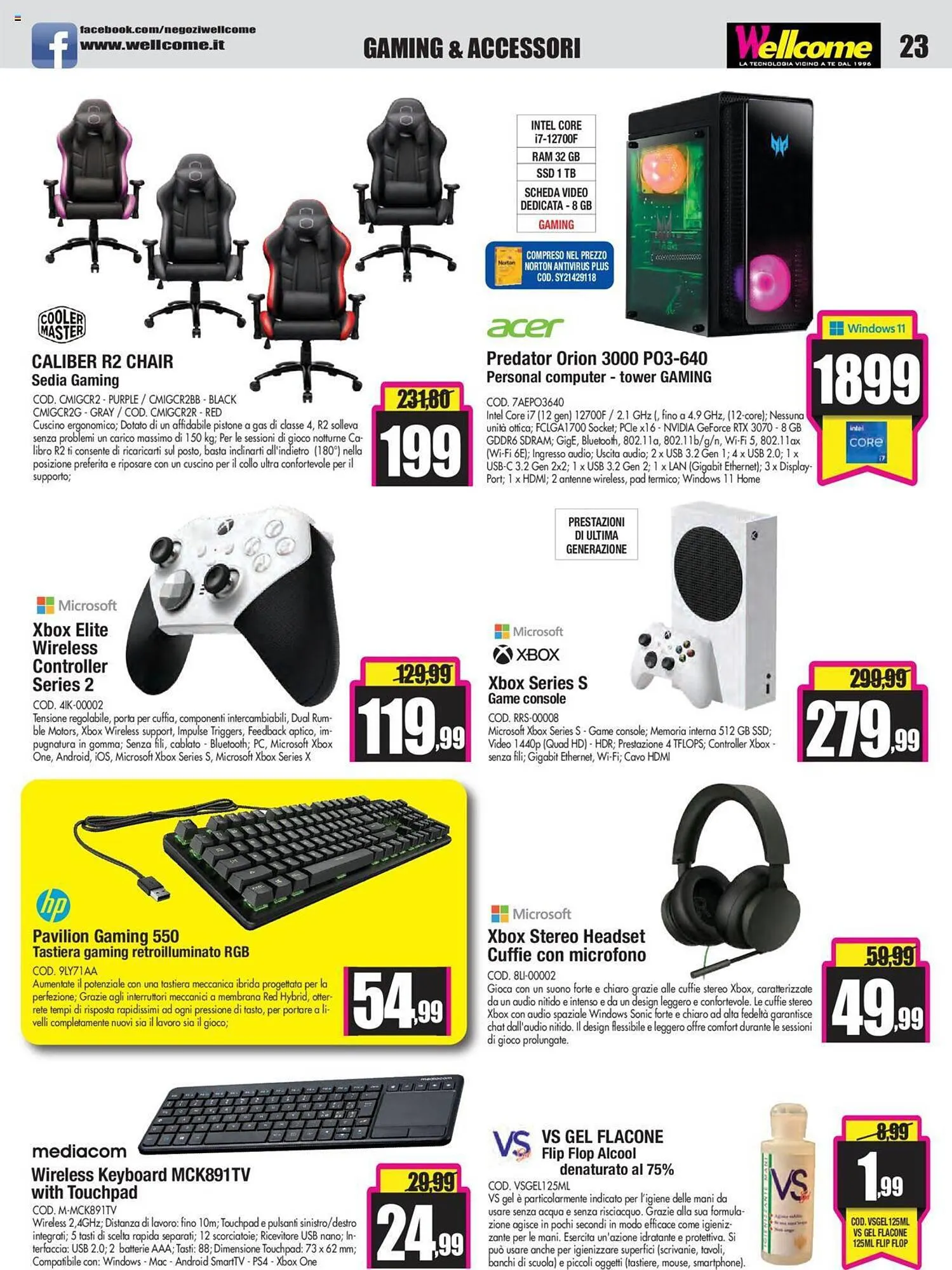 Volantino Wellcome da 18 settembre a 9 ottobre di 2023 - Pagina del volantino 23