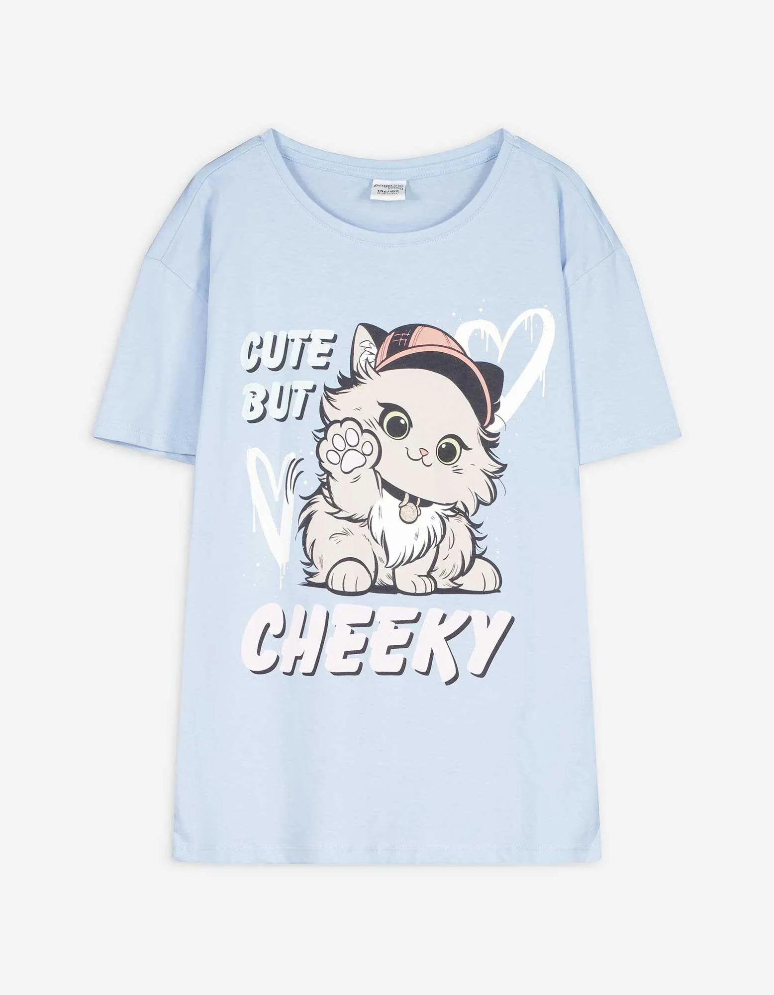 T-shirt - Stampa - celeste