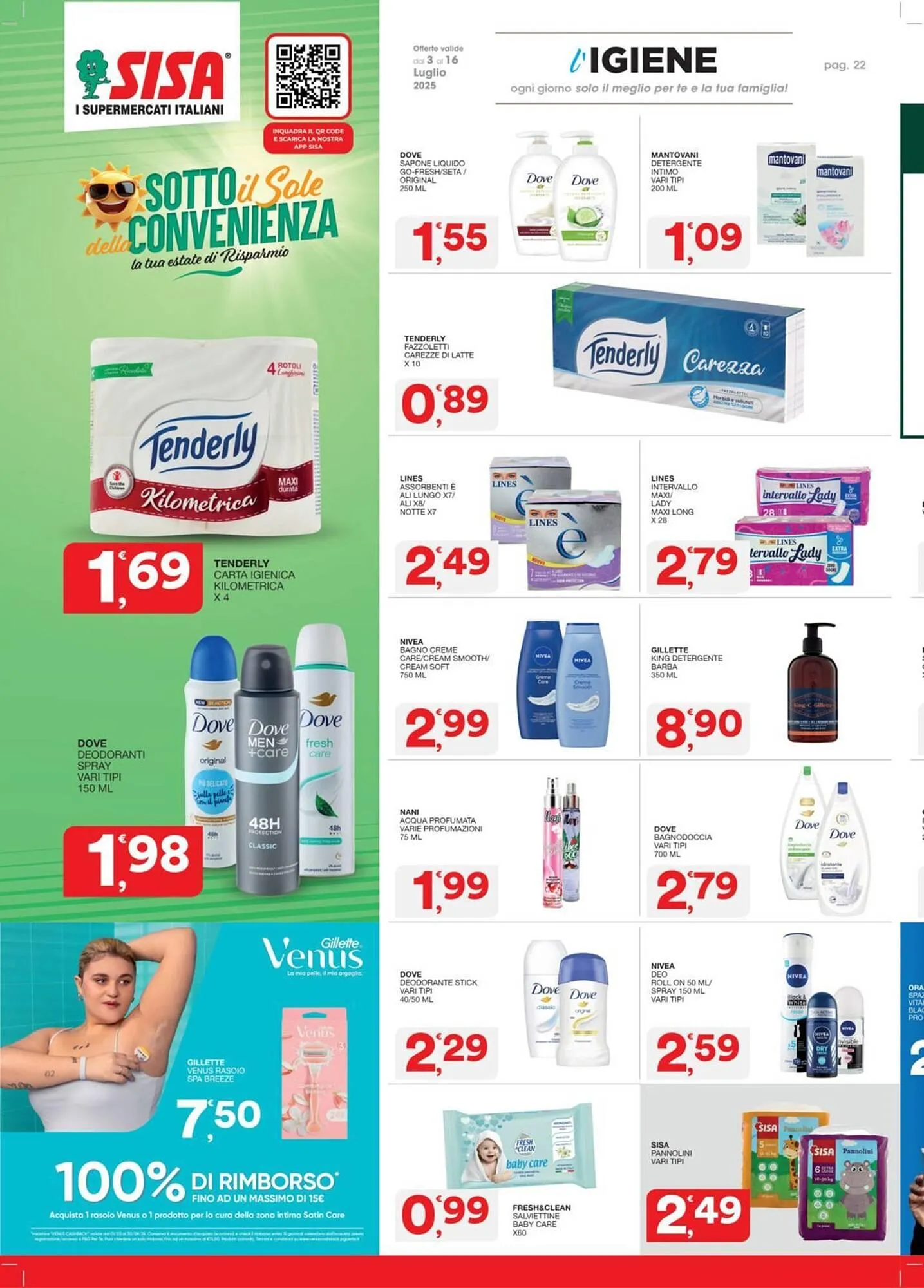 Volantino Sisa da 3 luglio a 16 luglio di 2025 - Pagina del volantino 22