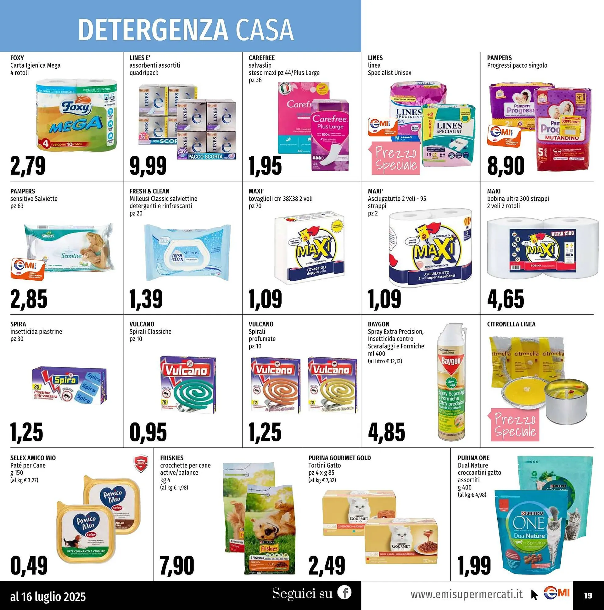 Volantino Emi Supermercati da 3 luglio a 16 luglio di 2025 - Pagina del volantino 19