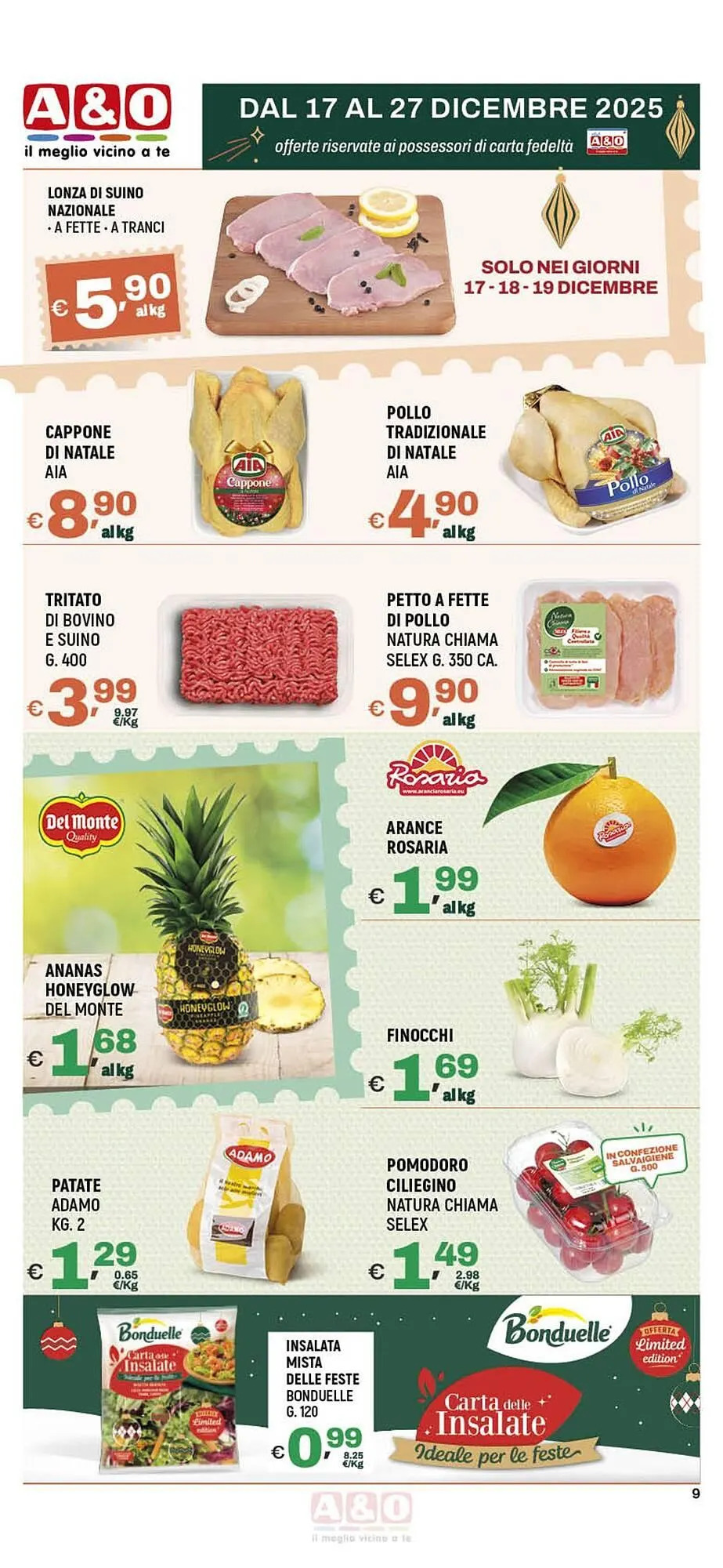 Volantino A&O da 18 dicembre a 27 dicembre di 2025 - Pagina del volantino 9