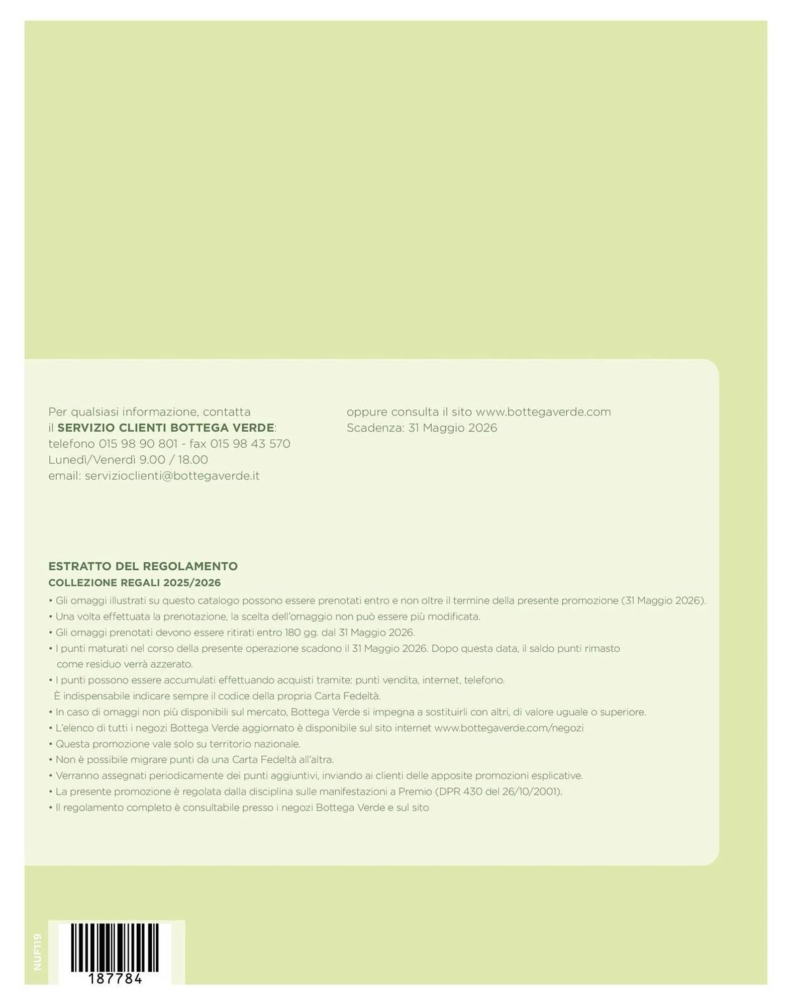 Volantino Bottega Verde da 5 giugno a 31 marzo di 2026 - Pagina del volantino 32