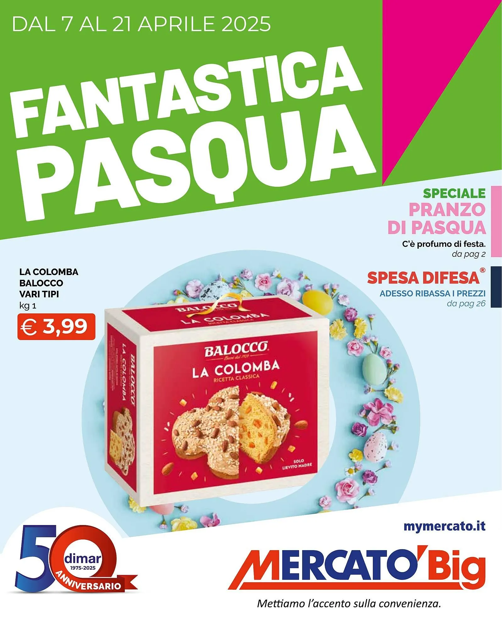 Volantino Mercatò Big da 7 aprile a 21 aprile di 2025 - Pagina del volantino 1