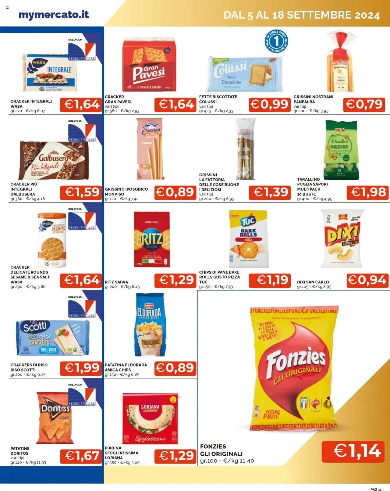 Volantino Mercatò da 5 settembre a 18 settembre di 2024 - Pagina del volantino 11