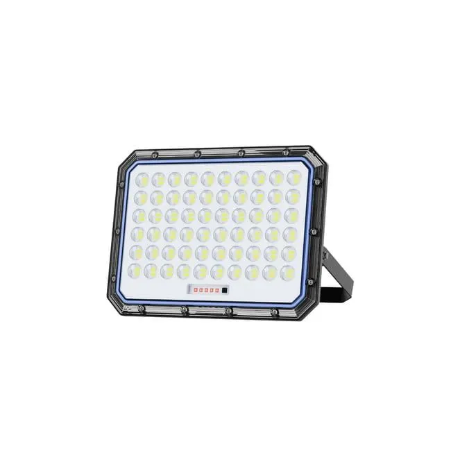 Faro Solare LED 1000W, pannello monocristallino, batteria LiFePO4, illuminazione esterna efficiente ed ecologica