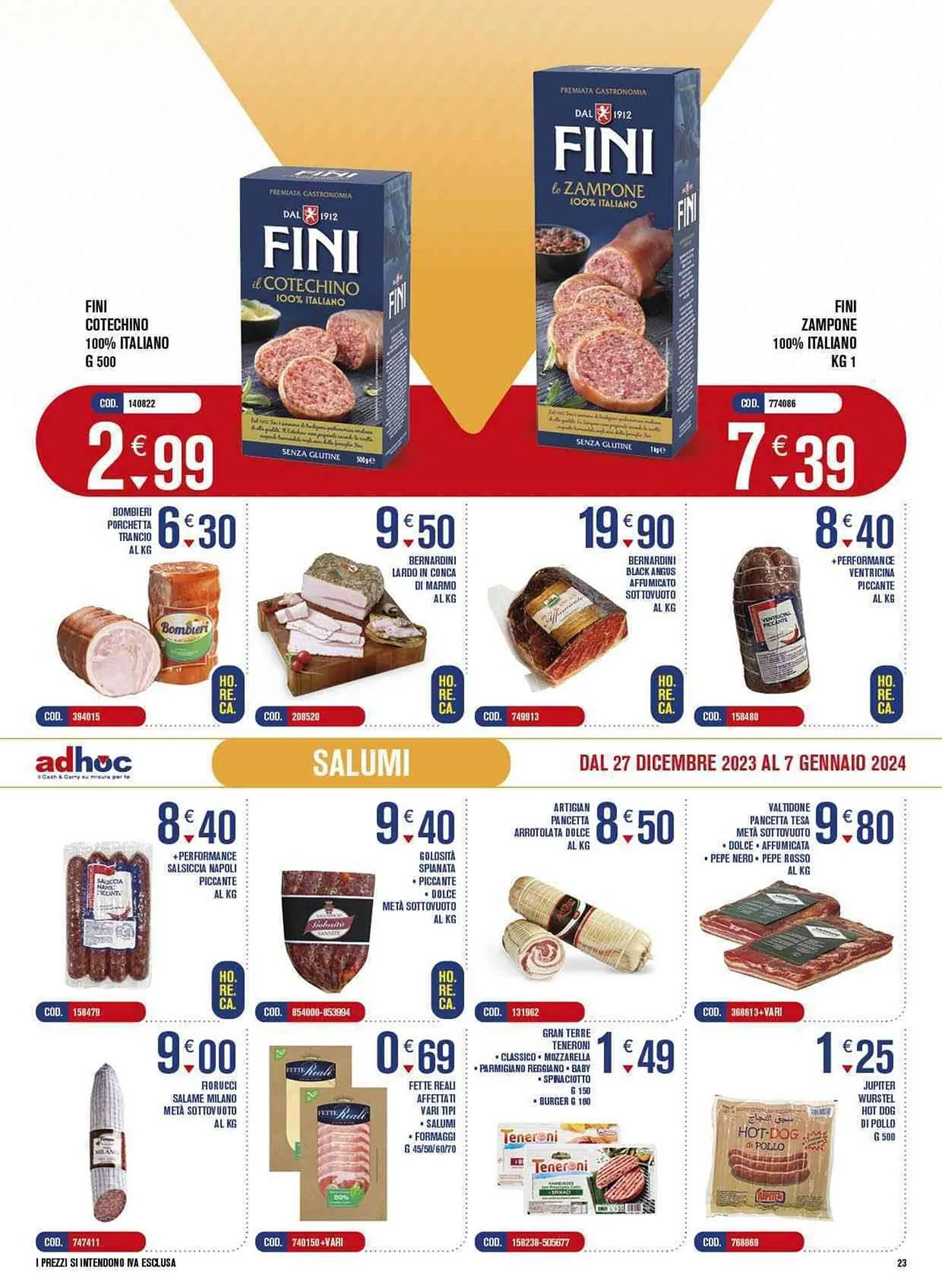 Volantino Adhoc da 27 dicembre a 7 gennaio di 2024 - Pagina del volantino 23