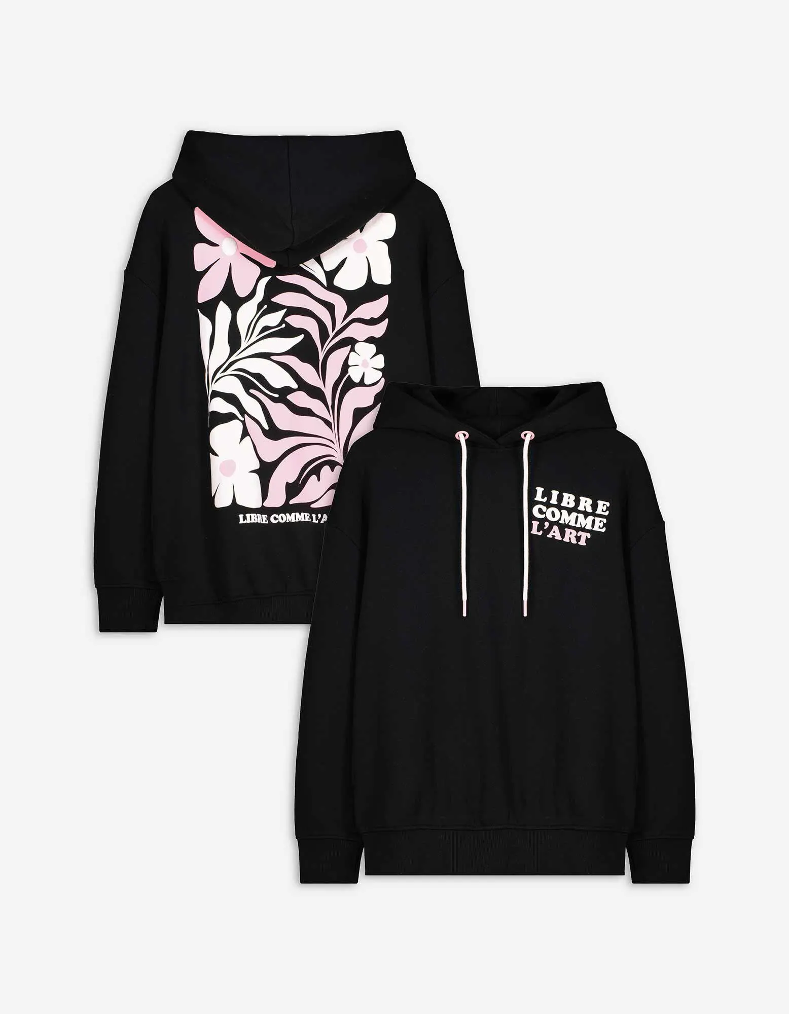 Felpa con cappuccio - Cappuccio - nero