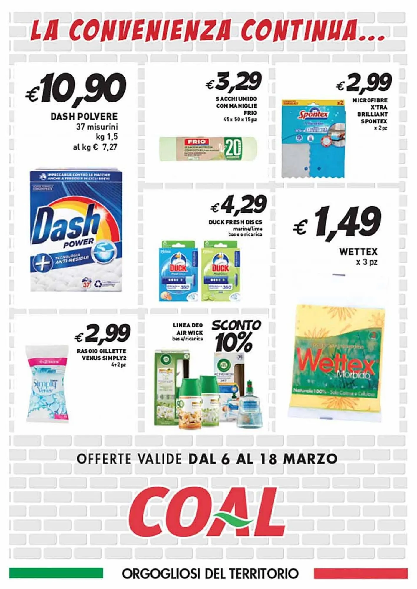 Volantino Coal Supermercato Coal da 6 marzo a 18 marzo di 2025 - Pagina del volantino 6