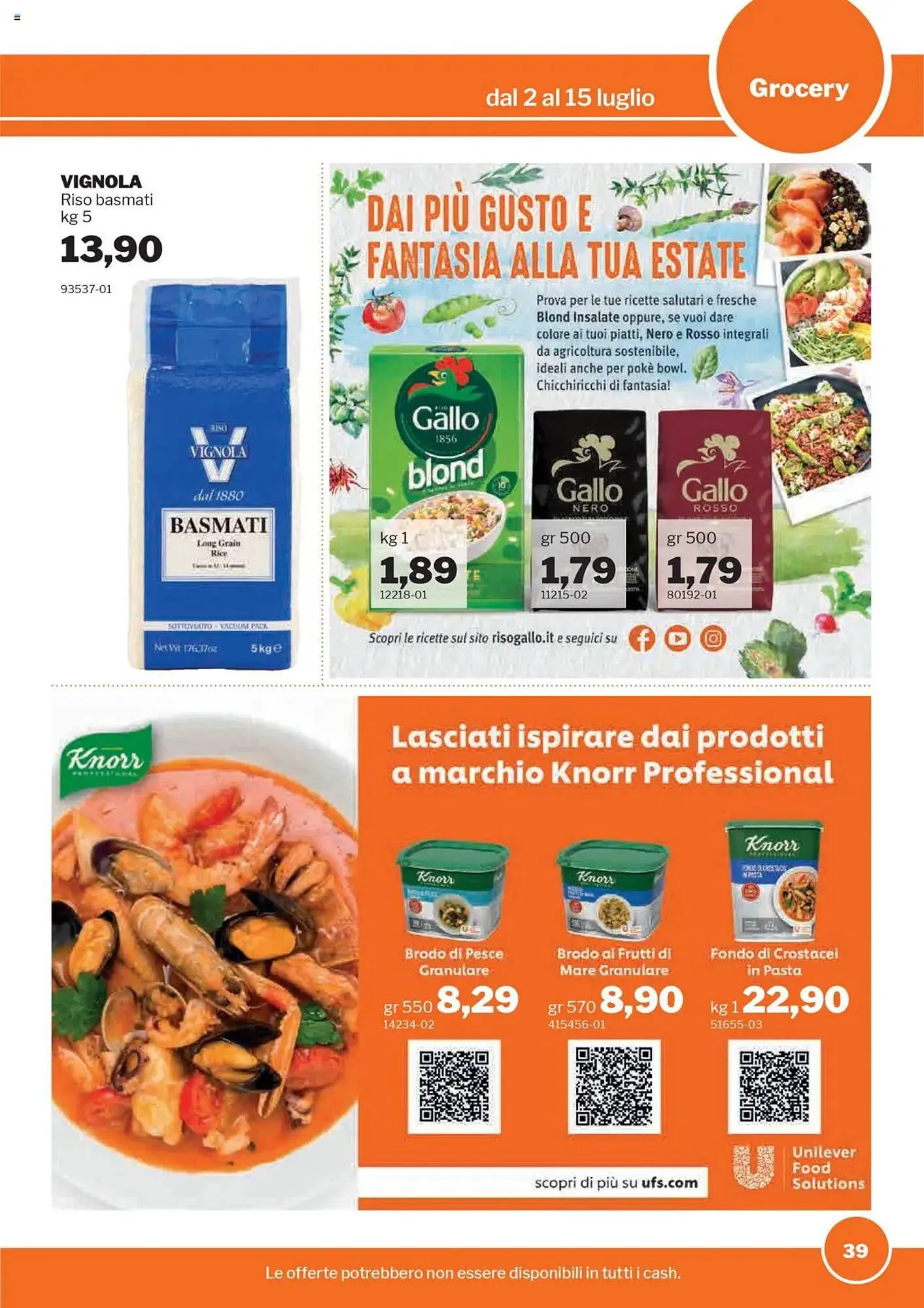 Volantino GrosMarket da 2 luglio a 15 luglio di 2025 - Pagina del volantino 39