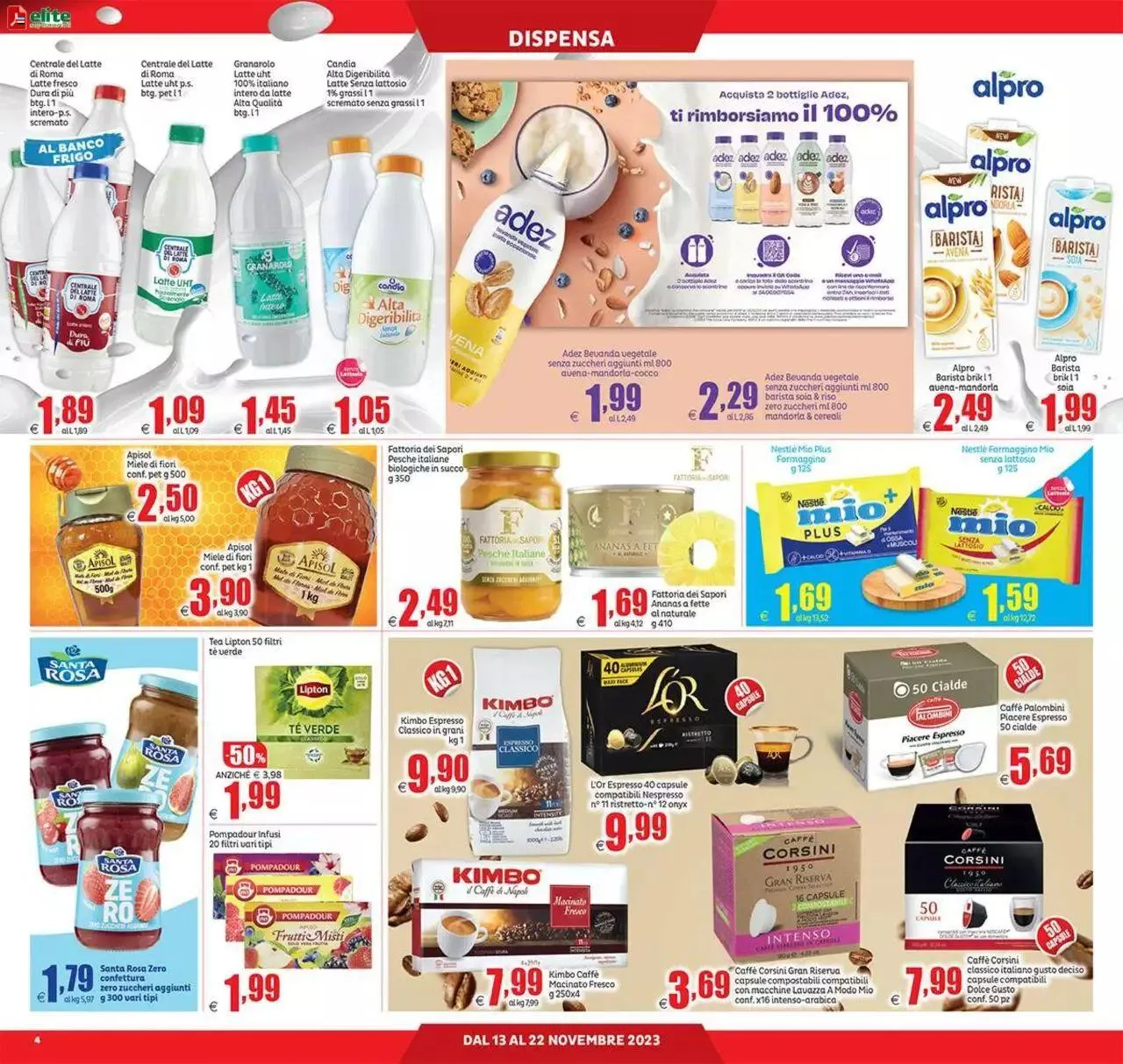 Volantino Elite Supermercati da 13 novembre a 22 novembre di 2023 - Pagina del volantino 4