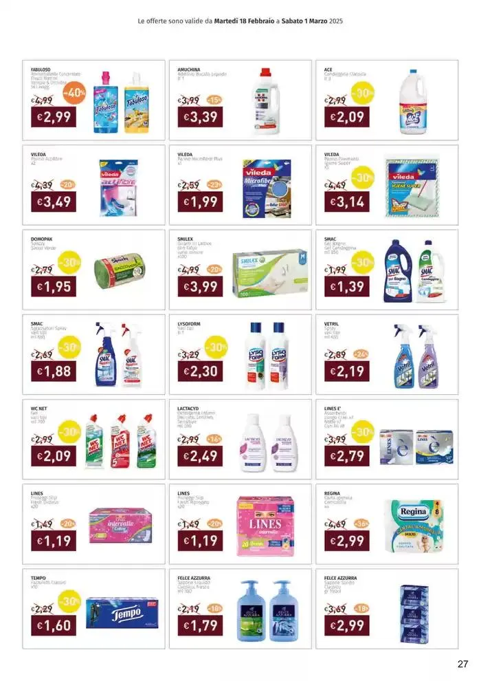 Lo sfizio dell'affettato il sano sapore del mare da 18 febbraio a 1 marzo di 2025 - Pagina del volantino 27