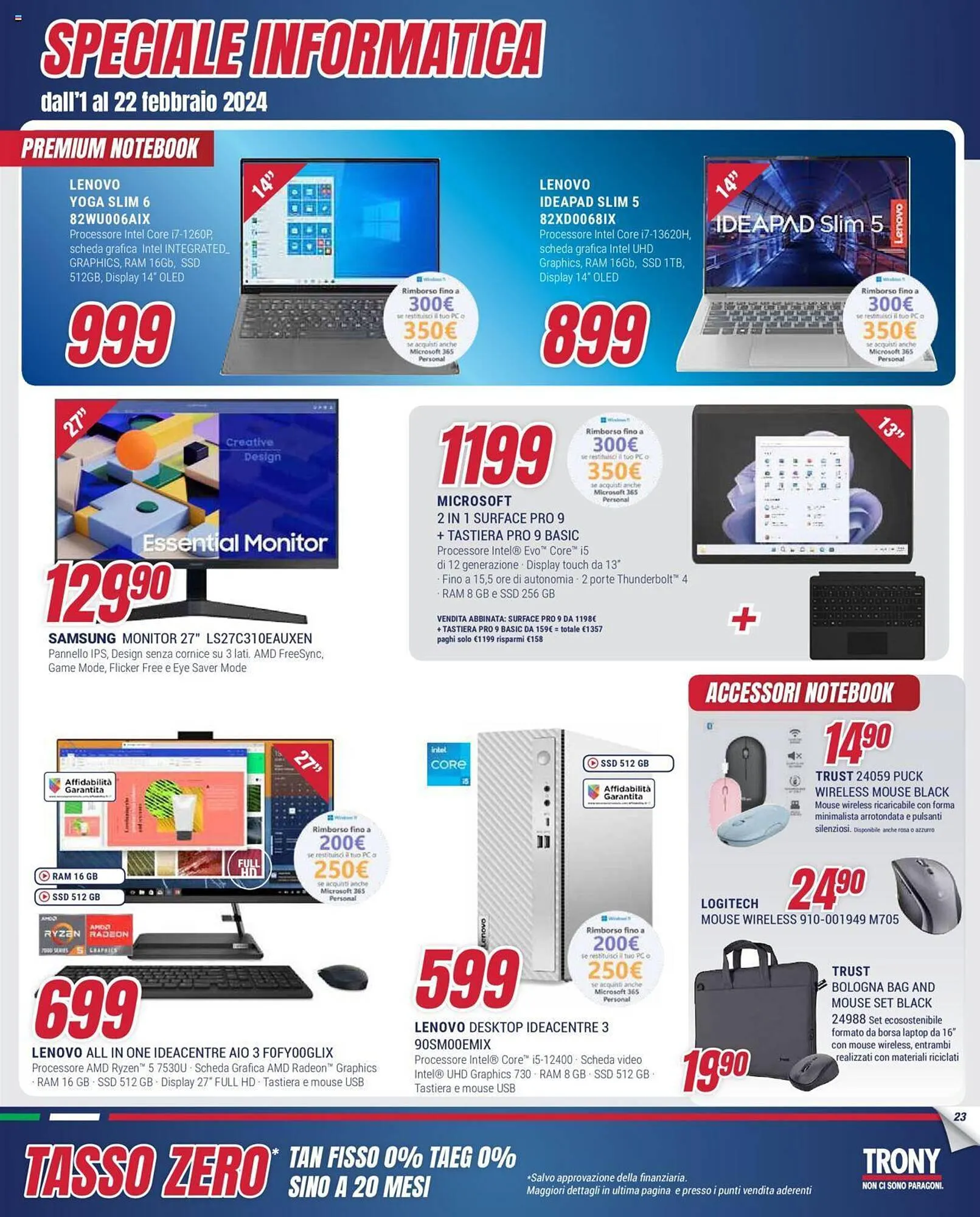 Volantino Trony da 1 febbraio a 22 febbraio di 2024 - Pagina del volantino 23