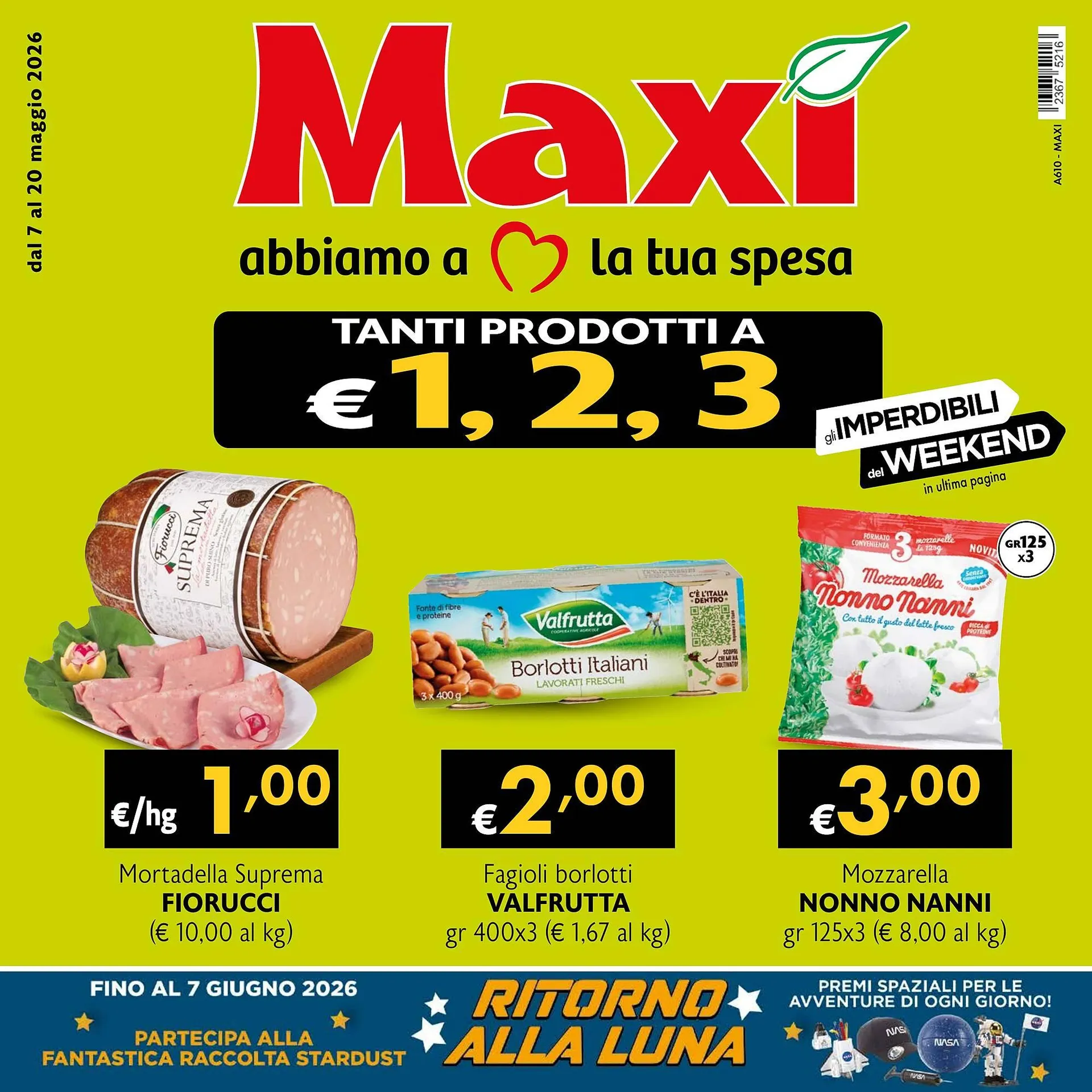 Volantino Maxi Supermercati da 7 maggio a 20 maggio di 2026 - Pagina del volantino 1