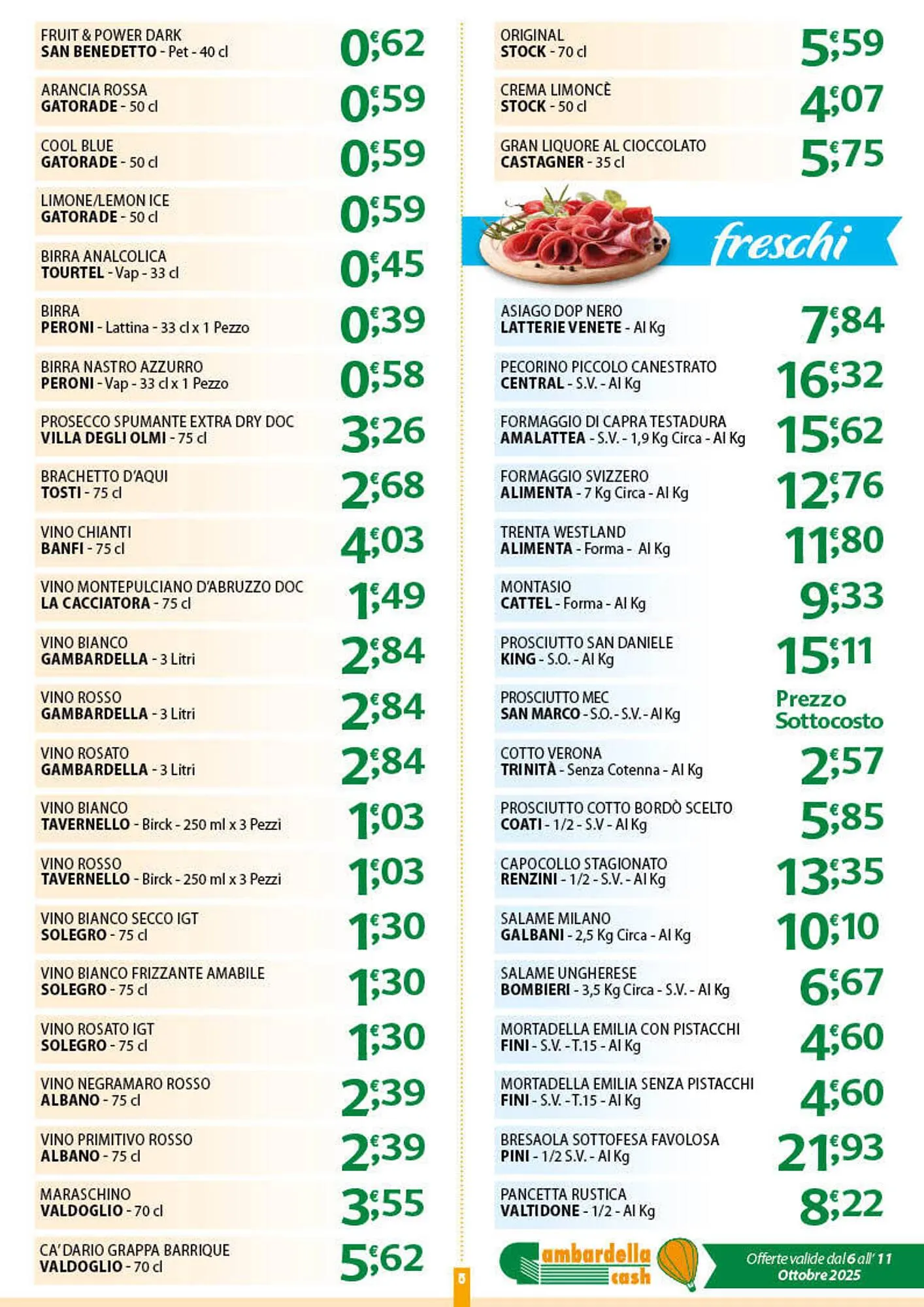 Volantino Gambardella Cash da 6 ottobre a 11 ottobre di 2025 - Pagina del volantino 5