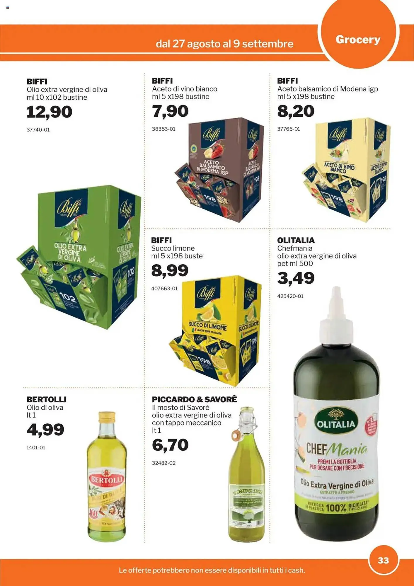 Volantino GrosMarket da 27 agosto a 9 settembre di 2025 - Pagina del volantino 33