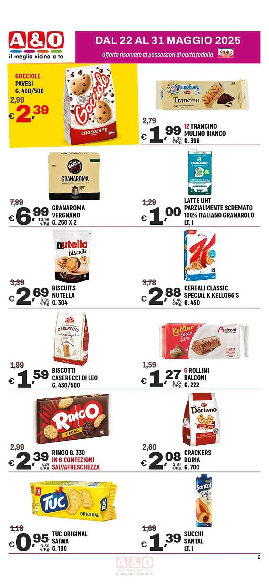 Volantino A&O da 22 maggio a 31 maggio di 2025 - Pagina del volantino 6