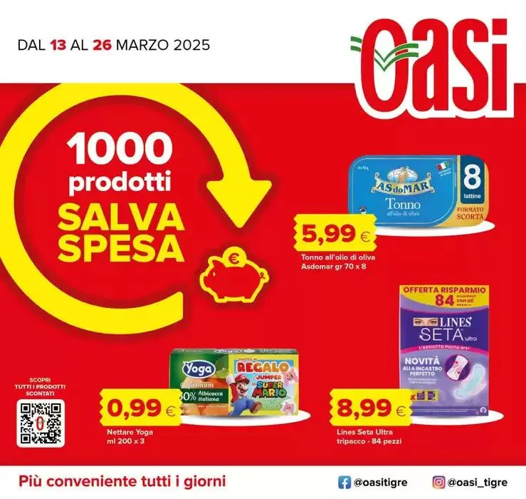 1000 prodotti salva spesa da 13 marzo a 26 giugno di 2025 - Pagina del volantino 1