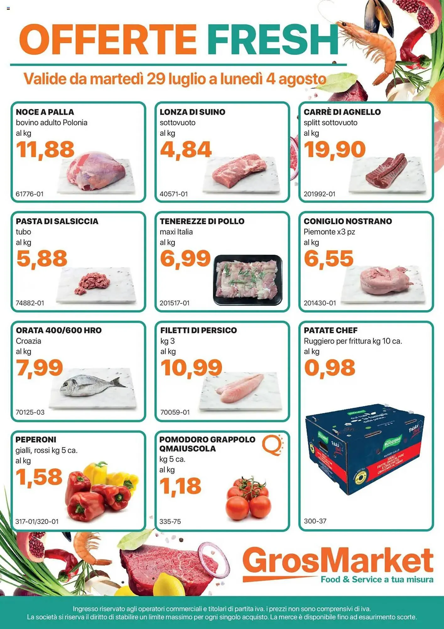Volantino GrosMarket da 29 luglio a 4 agosto di 2025 - Pagina del volantino 1