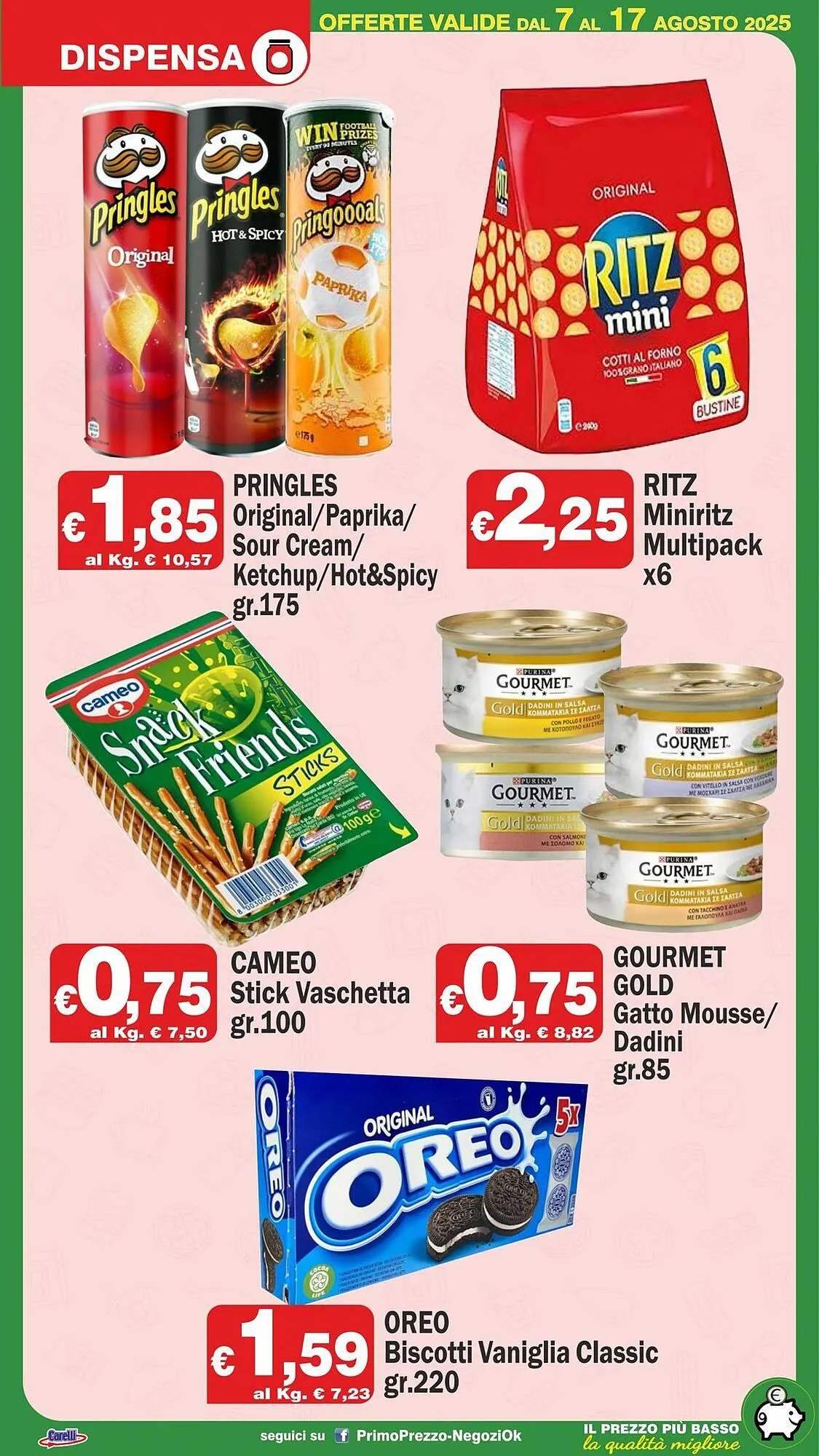 Volantino Primo Prezzo da 7 agosto a 17 agosto di 2025 - Pagina del volantino 12