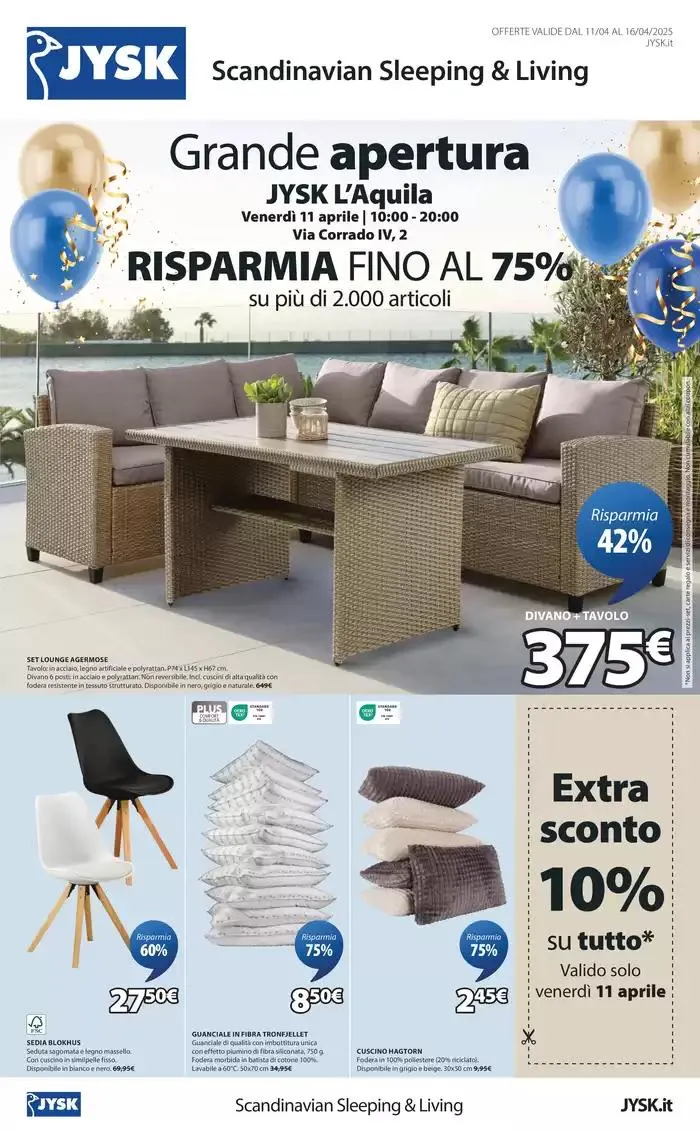 Grande apertura L'Aquila da 11 aprile a 16 aprile di 2025 - Pagina del volantino 1