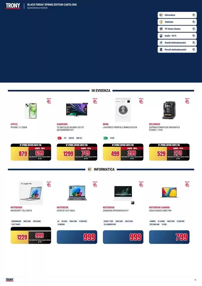 Black friday spring edition da 3 aprile a 16 aprile di 2025 - Pagina del volantino 1