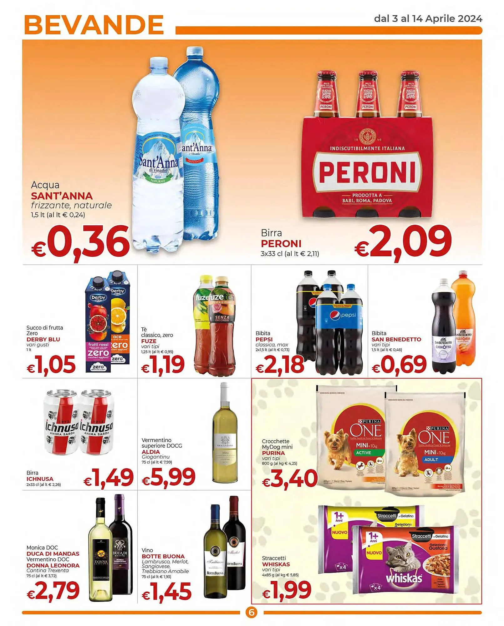 Volantino Supermercati Nonna Isa da 3 aprile a 14 aprile di 2024 - Pagina del volantino 6