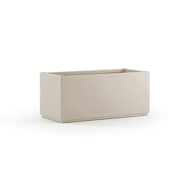 Fioriera ETHICA STEFANPLAST in polipropilene avorio H 36 cm L 80 x P 36 cm