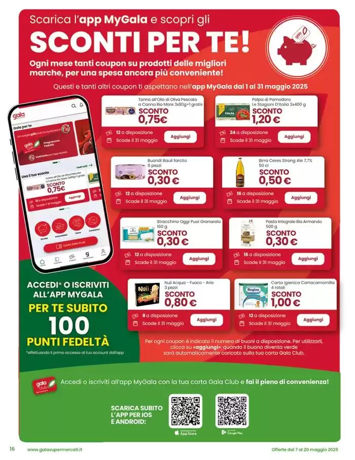 Sottocosto da 7 maggio a 20 maggio di 2025 - Pagina del volantino 16