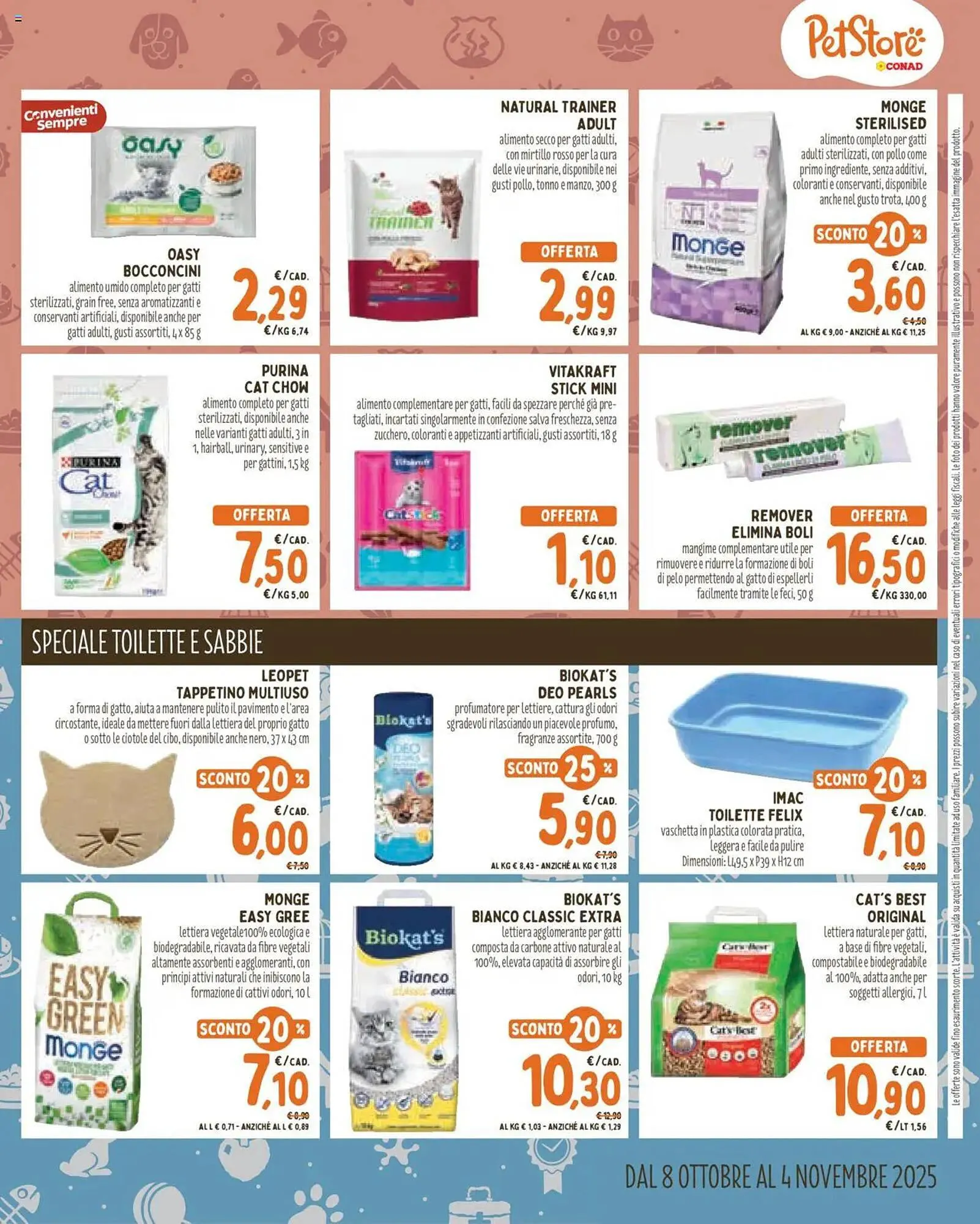 Volantino Pet Store Conad da 8 ottobre a 4 novembre di 2025 - Pagina del volantino 5