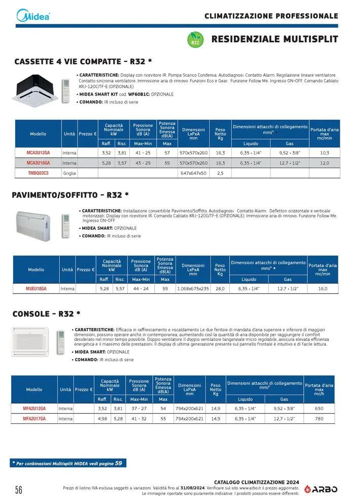 Catalogo climatizzazione 2024 da 17 maggio a 31 dicembre di 2024 - Pagina del volantino 56