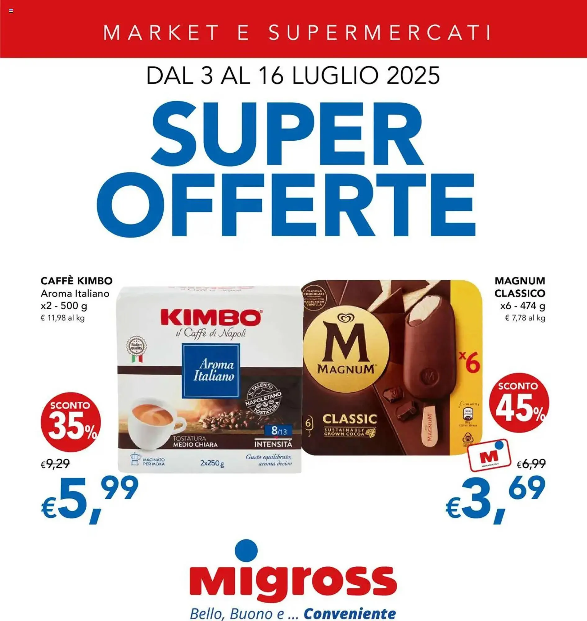 Volantino Migross Supermercati e Market - 1