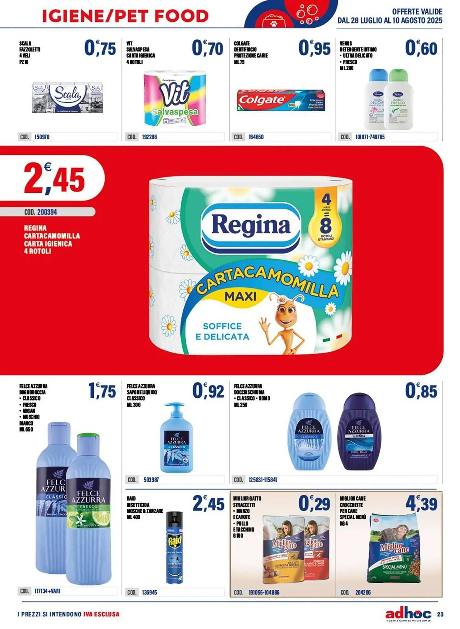Volantino Adhoc da 28 luglio a 10 agosto di 2025 - Pagina del volantino 23