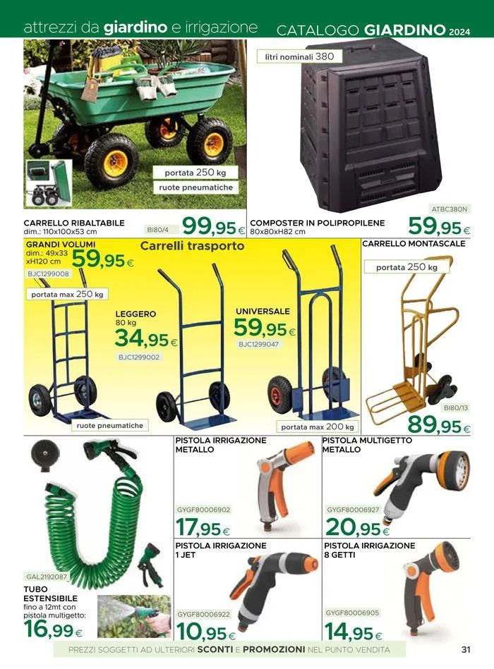 Catalogo giardino 2024 da 19 giugno a 31 agosto di 2024 - Pagina del volantino 31