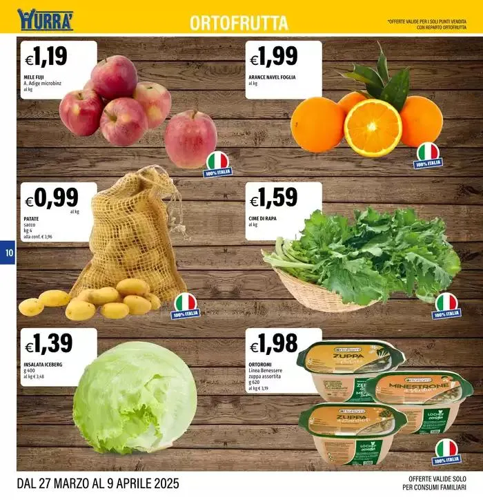 Catalogo Hurrà Discount da 27 marzo a 9 aprile di 2025 - Pagina del volantino 10