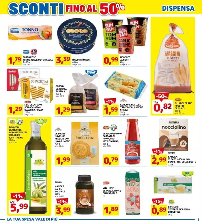 Sconti fino al 50% da 17 marzo a 26 marzo di 2025 - Pagina del volantino 9