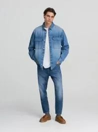 Jeans scuri relaxed fit Blu denim scuro